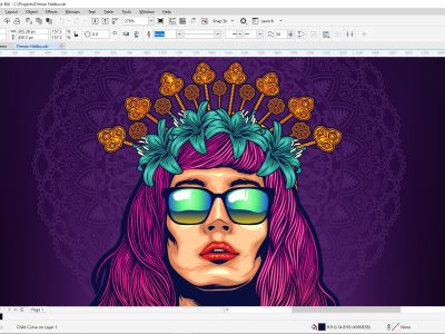 طراحی چهره با نرم افزار CorelDRAW
