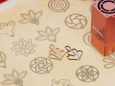 حکاکی با لیزر روی MDF