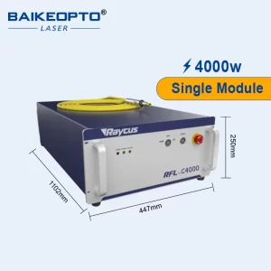 سورس لیزر فایبر CW برند Raycus مدل RFL-C4000S توان 4000W