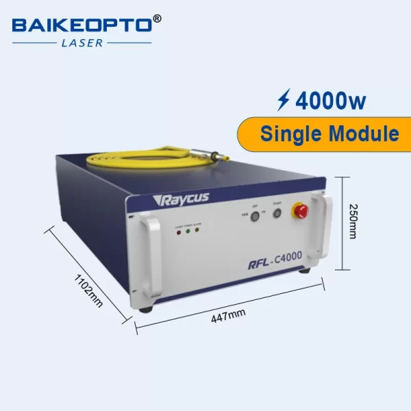 سورس لیزر فایبر CW برند Raycus مدل RFL-C4000S توان 4000W