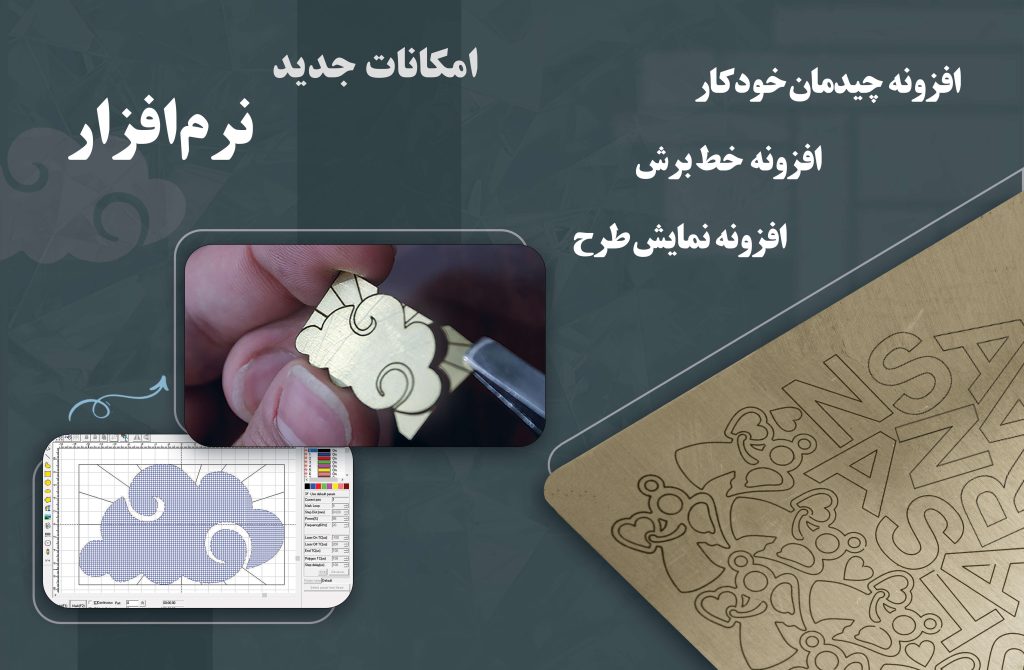 <h6>نوآوری‌های نسخه چهارم</h6>
<ul data-start="693" data-end="924">
 	<li data-start="693" data-end="741">
<h6>قابلیت های موجود در نسخه های قبل</h6>
</li>
 	<li data-start="693" data-end="741">
<h6>افزایش چشمگیر در <strong data-start="712" data-end="739">دقت محاسبات و پردازش‌ها</strong></h6>
</li>
 	<li data-start="742" data-end="817">
<h6>افزودن قابلیت <strong data-start="758" data-end="796">چیدمان قطعات در کوچک‌ترین سطح ممکن</strong> برای کاهش مصرف ورق</h6>
</li>
 	<li data-start="818" data-end="924">
<h6>اضافه شدن بخشی جدید برای <strong data-start="845" data-end="878">آماده‌سازی بهینه فایل‌های برش</strong> که فرآیند لیزر را روان‌تر و سریع‌تر می‌سازد</h6>
</li>
</ul> - نرم افزار محاسبه وزن گرانِس 4 (برلیان)