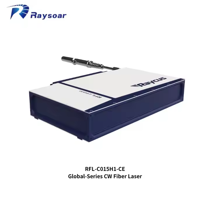 سورس لیزر فایبر CW برند Raycus مدل RFL-C015H-CE توان ۱۲۰۰W