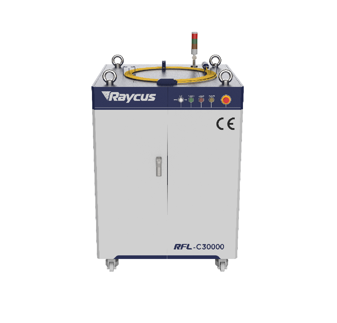 سورس لیزر فایبر CW برند Raycus مدل RFL-C30000S-CE توان 30000W