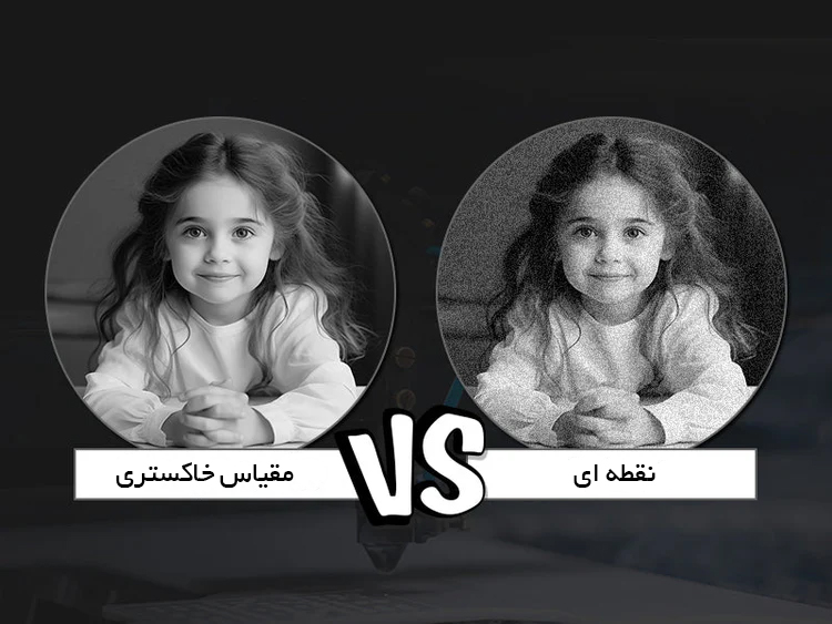 نحوه استفاده از دیترینگ در پردازش تصاویر خاکستری برای حکاکی لیزری