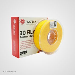 فیلامنت زرد تیره PLA+ برند Filatech سایز 1.75 میلیمتر