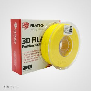 فیلامنت زرد PLA+ برند Filatech سایز 1.75 میلیمتر