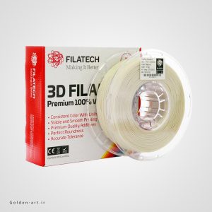 فیلامنت سفید طبیعی PLA+ برند Filatech سایز 1.75 میلیمتر