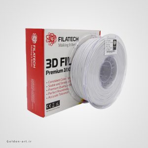 فیلامنت سفید PLA+ برند Filatech سایز 1.75 میلیمتر