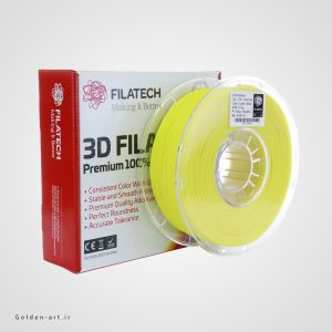 فیلامنت زرد فسفری PLA+ برند Filatech سایز 1.75 میلیمتر