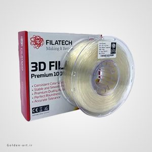 فیلامنت سفید شفاف PLA+ برند Filatech سایز 1.75 میلیمتر