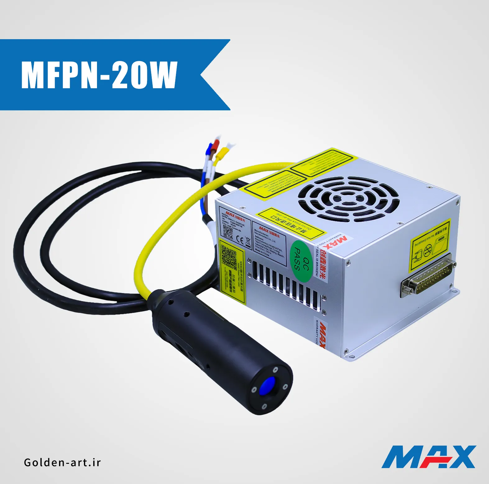 سورس لیزر فایبر برند MAX مدل MFPN توان 20W